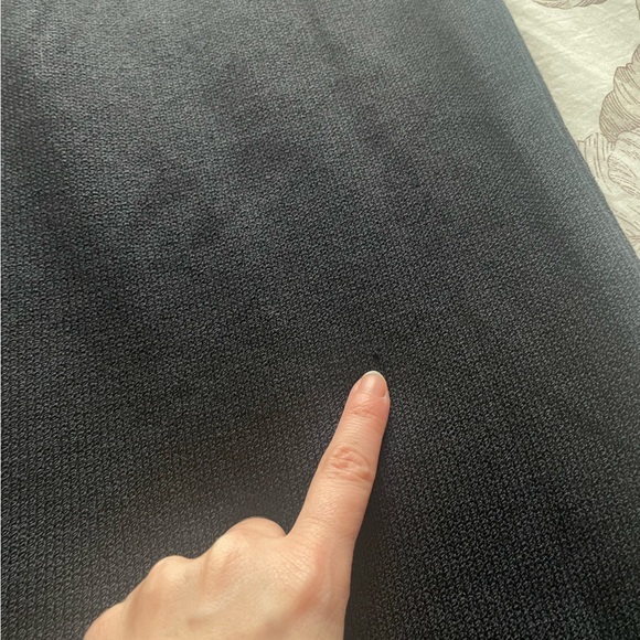 St John Evening Santana Knit Black Midi Skirt 8 Neutral Office Work Career - Picture 5 of 7